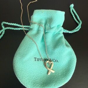Tiffany & Co. Silver Loving Heart Necklace